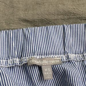 Blue stripped off the shoulder